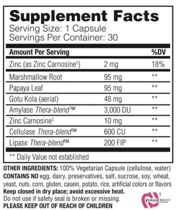 Calmează acid | cu Marshmallow &amp; Papaya - 90 capsule