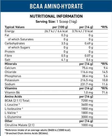 BCAA amino-hidrat | Generația următoare - 1400 de grame