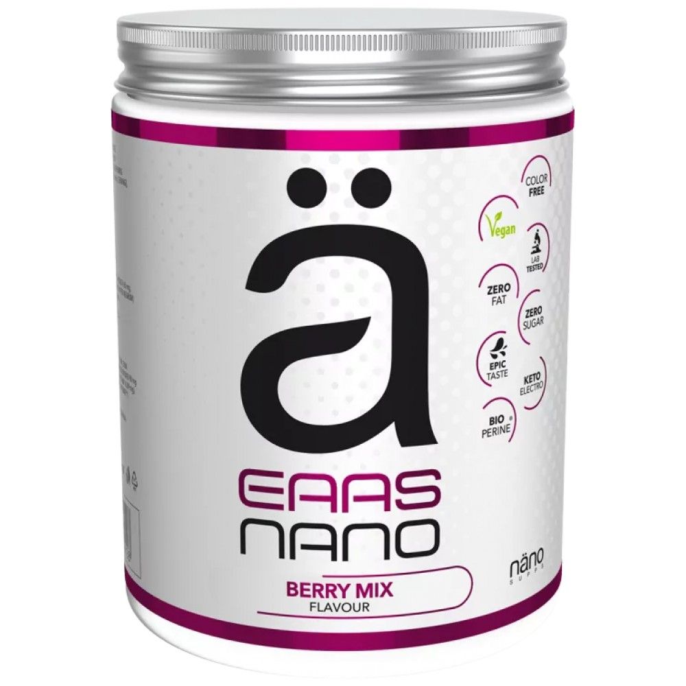 EAA Nano | cu electroliți și bioperină - 420 grame