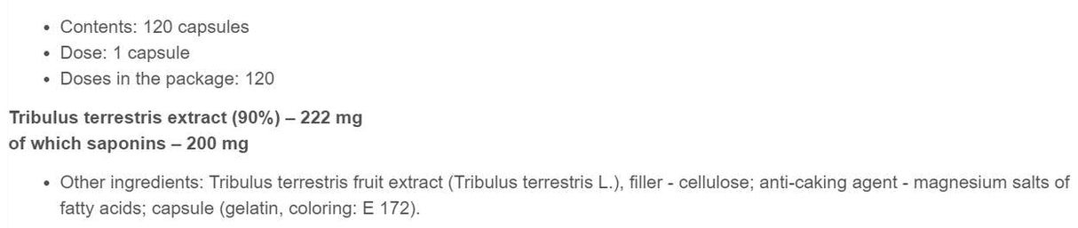 TRIBUSTERON 90 - 120 capsule
