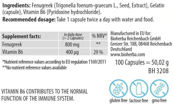 Seminte de schinduf 400 mg - 100 capsule
