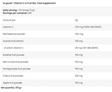 Vitamina C și amestec de fructe | Atât de bine! Seria - 210 grame