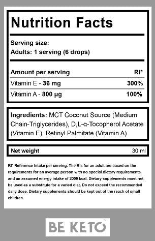 Vitamina A+E în picături - 30 ml