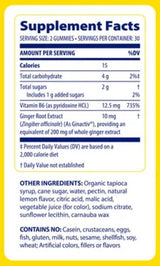 Gumii de ghimbir și vitamina B6 - 60 de gumii