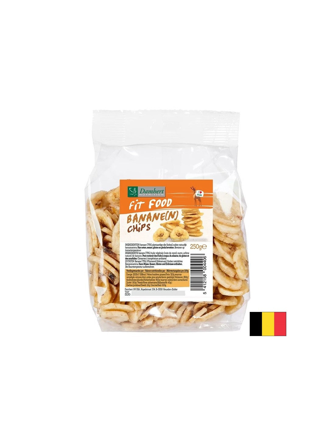 Chipsuri de banane uscate, 250 g