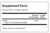 Orotat de litiu 5 mg 60 capsule