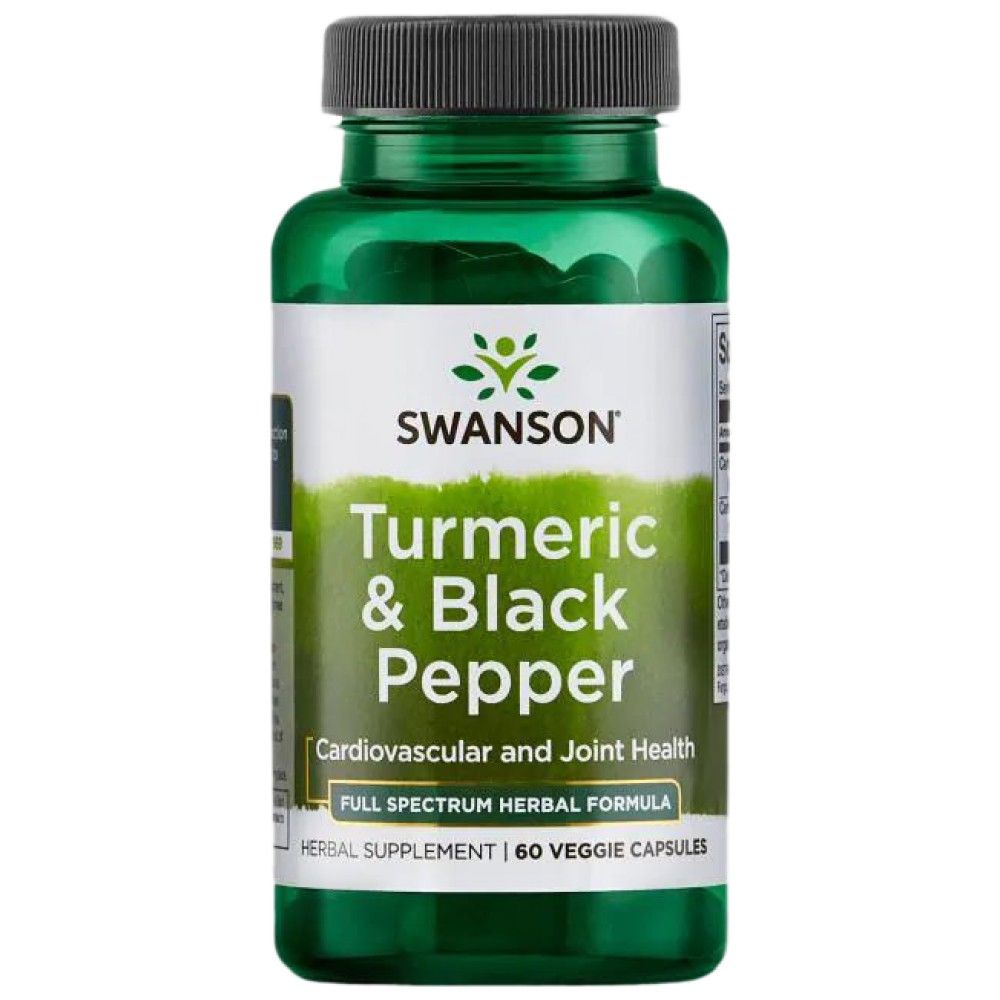Turmeric și piper negru - 60 capsule