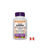 Turmeric Curcumin Ultra Strength / Turmeric și piper negru, 32.500 mg, 30 capsule Webber Naturals