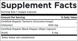 Turmeric și piper negru - 60 capsule