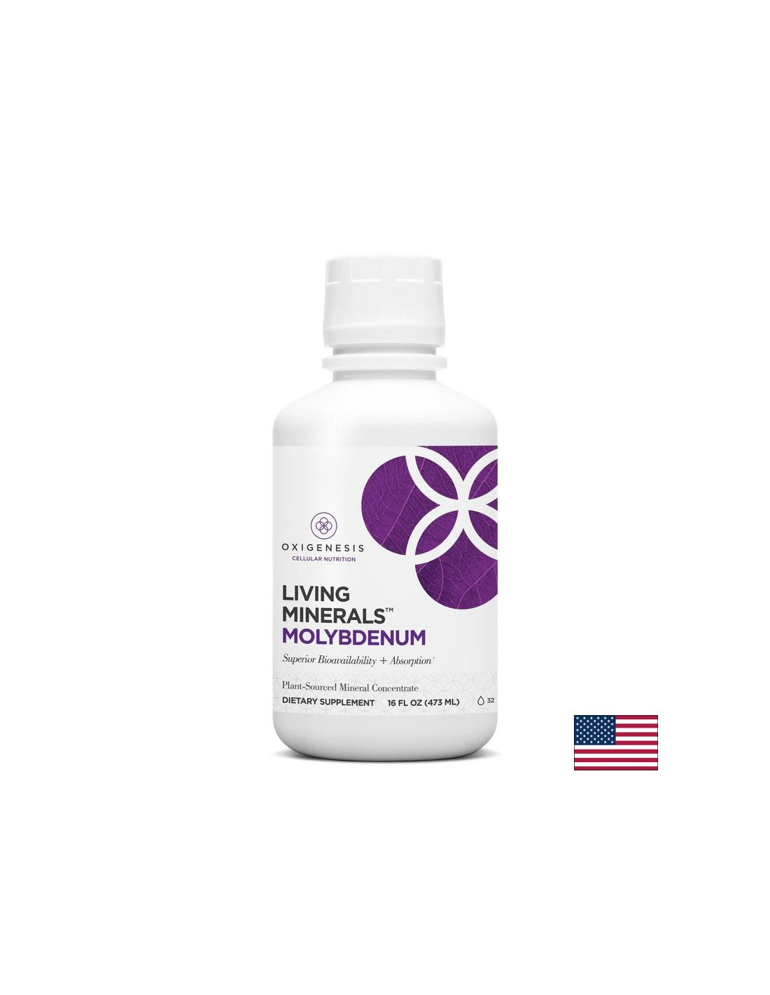 Facilitează descompunerea aminoacizilor și a toxinelor - Molybdenum Living Minerals, 473 ml