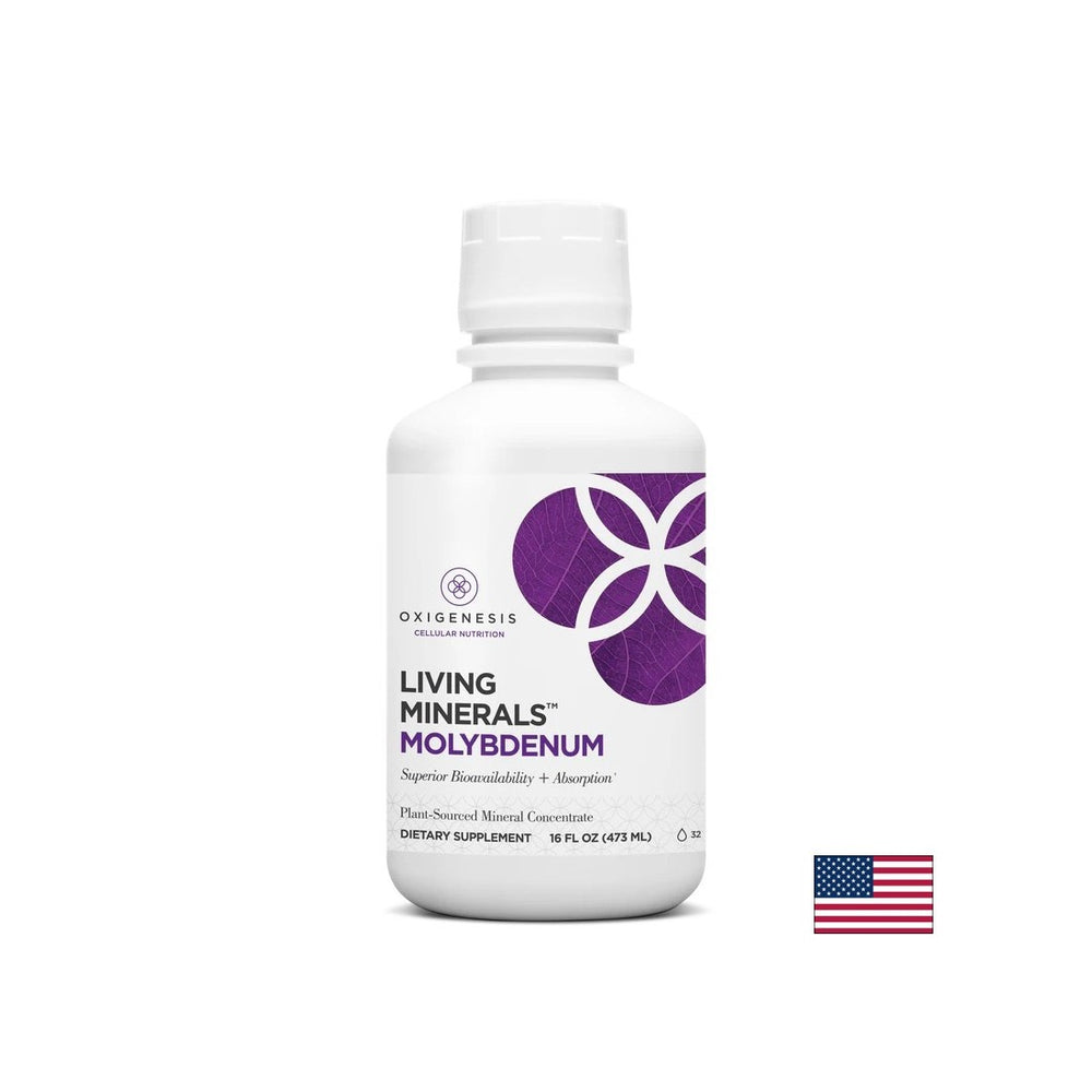 Facilitează descompunerea aminoacizilor și a toxinelor - Molybdenum Living Minerals, 473 ml
