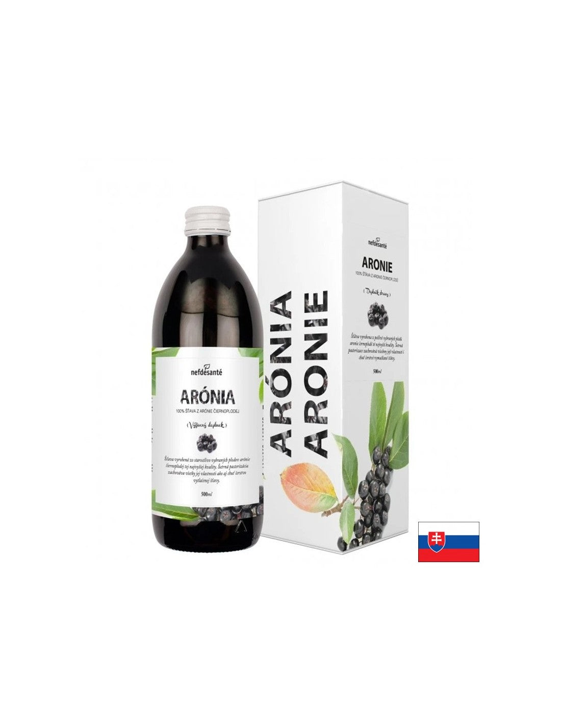 Suc de Aronia – antioxidant puternic - Sănătatea inimii, metabolismului și ficatului, 500 ml, 10 doze