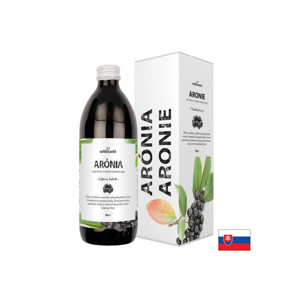 Suc de Aronia – antioxidant puternic - Sănătatea inimii, metabolismului și ficatului, 500 ml, 10 doze