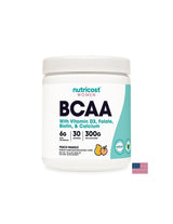 Aminoacizi cu lanț ramificat BCAA + vitamina D3, acid folic, biotină, calciu (pentru femei), 300 g pudră cu aromă de mango