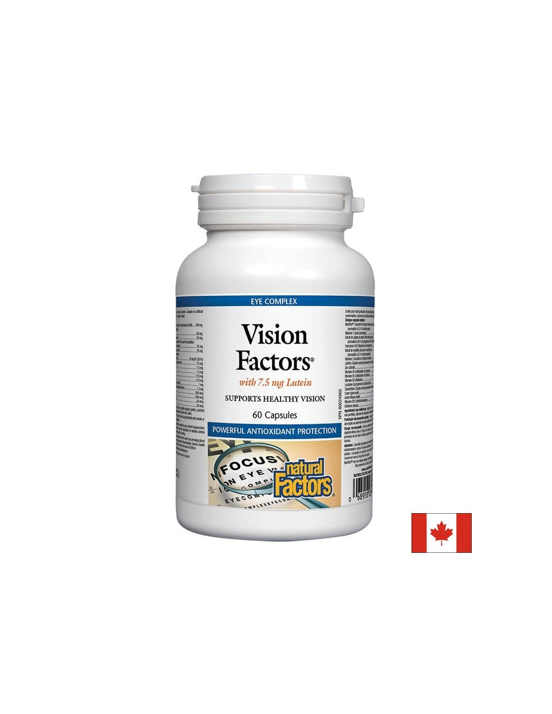 Vision Factors Strong Vision Formula, 60 de capsule Natural Factors