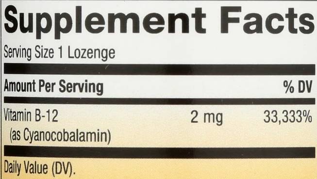 Vitamina B-12 2000 mcg - 100 drajeuri