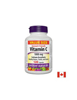 Vitamina C Ascorbat de calciu - Vitamina C (ascorbat de calciu) 1000 mg, 120 capsule Webber Naturals