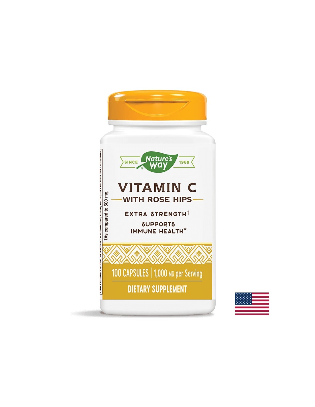 Vitamina C cu macese/Vitamina C 1000 mg si macese x 100 capsule Nature's Way