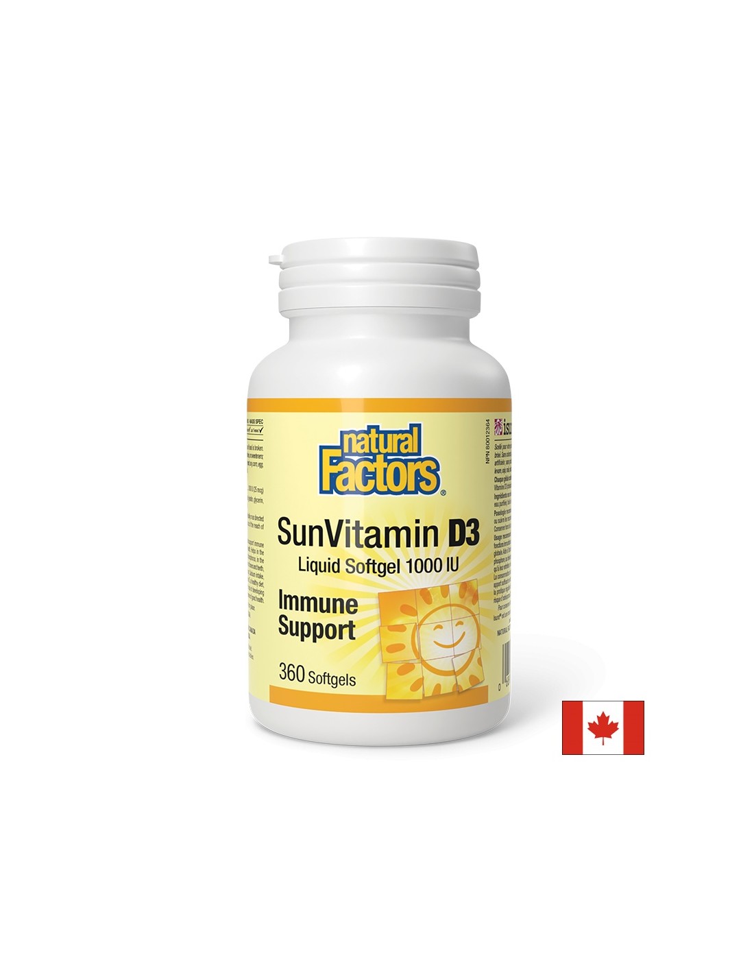 SunVitamin D3 1000 UI - 360 capsule de gel