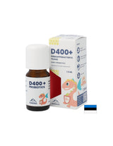 Vitamina D3 400 UI + probiotice - Imunitate si sistem digestiv, Picaturi pentru copii si adulti, 7,5 ml