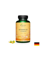 Vitamina D3 + K2/ Vitamina D3 1000 UI + K2 100 µg, 120 capsule, 100% Vegan Vegavero