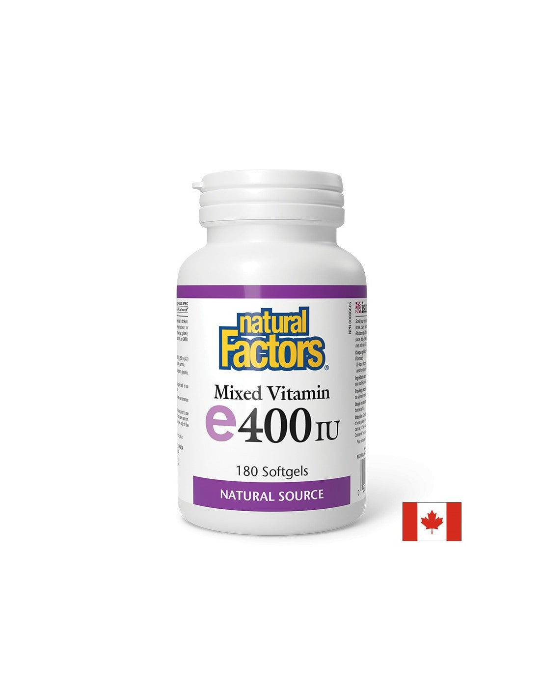 Vitamina E (amestec de tocoferoli) - antioxidant, 268 mg/ 400 UI Natural Factors