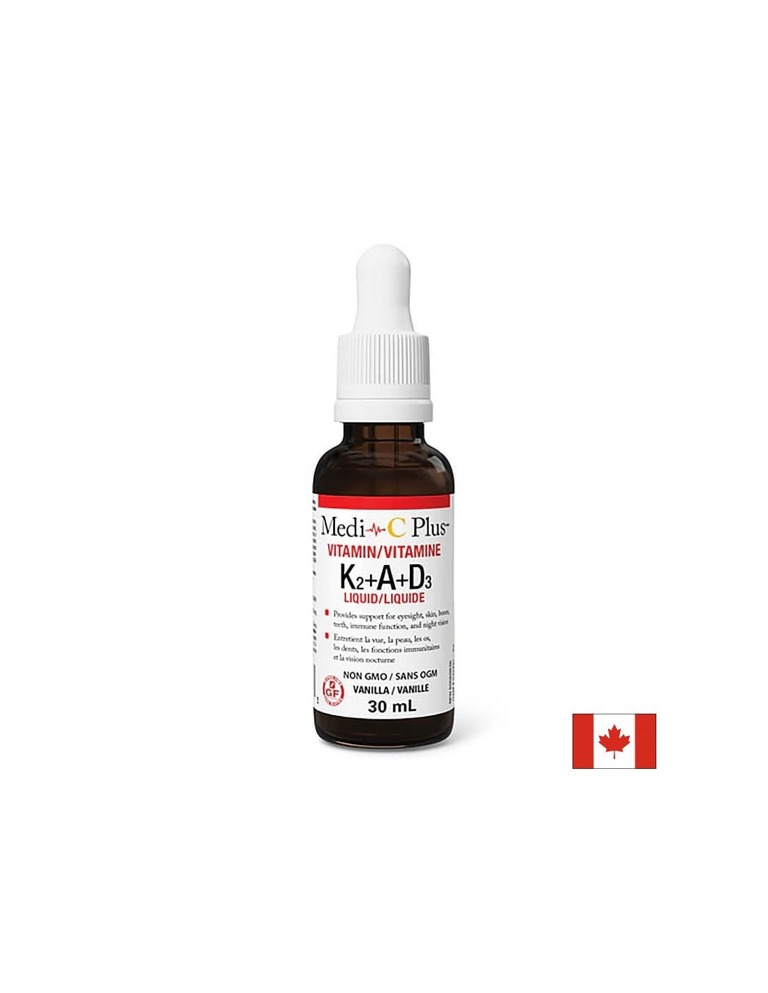 Oasele sănătoase și prevenirea osteoporozei - Vitamina K2+ A+ D3, 30 ml Natural Factors