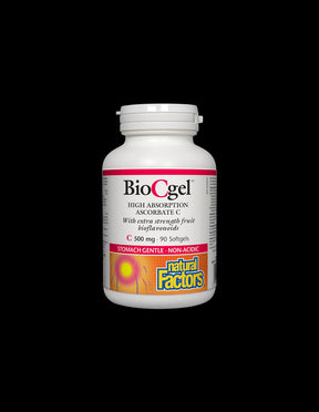 BioCgel High Absorption Ascorbate Vitamin C 500 mg - 90 Gel capsules - Nutra Best Europe