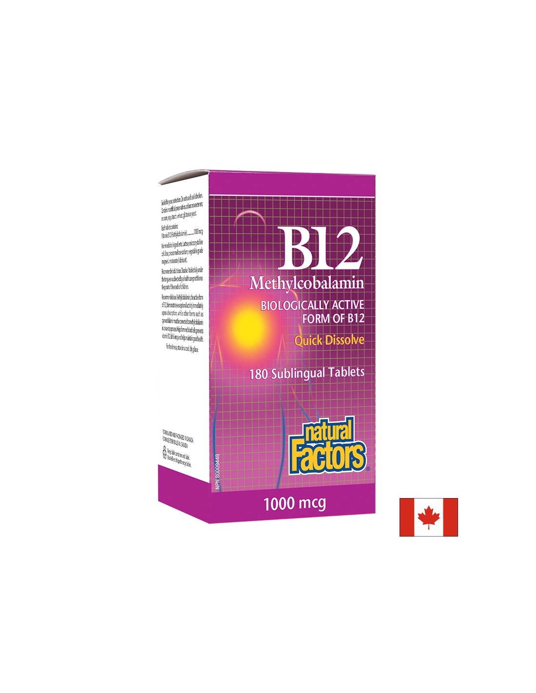 B12 Methylcobalamin 1000 mcg - 180 comprimate sublinguale
