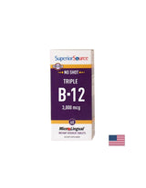 Vitamina B12 3000 mcg - Sistem nervos, 60 de tablete sublinguale Sursă superioară