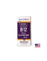 Vitamina B12, B6 + Acid folic, 60 comprimate sublinguale Sursa Superior