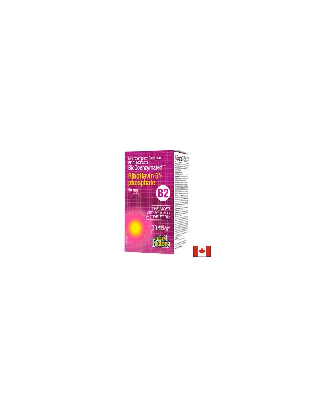 Riboflavină BioCoenzimată 5 Fosfat B2 50 mg - 30 capsule