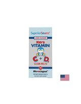 Vitamine C+D - formula pentru copii Kids Vitamine C+D, 90 comprimate sublinguale