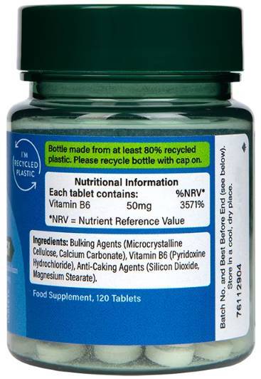Vitamina B6 / Piridoxina 50 mg - 100 tablete
