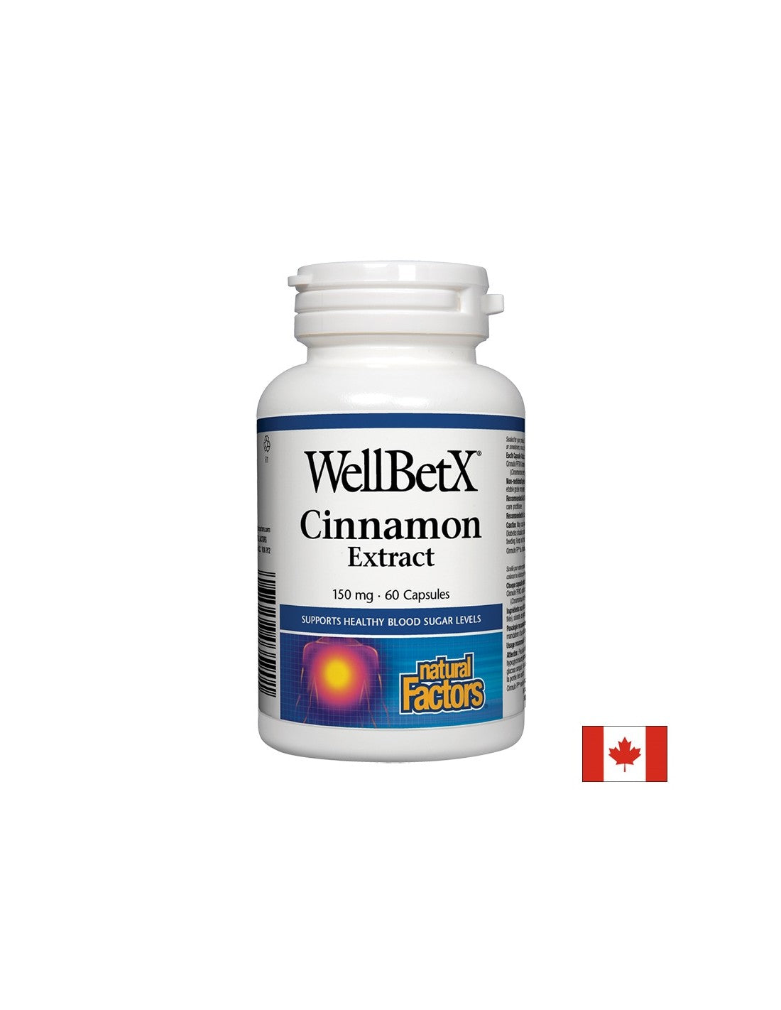 WellBetX® Extract de scorțișoară 150 mg - 60 capsule