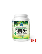 Whole earth and sea® 100 proteine ​​organice fermentate și verdeață (nearomatizate), 640 g pulbere