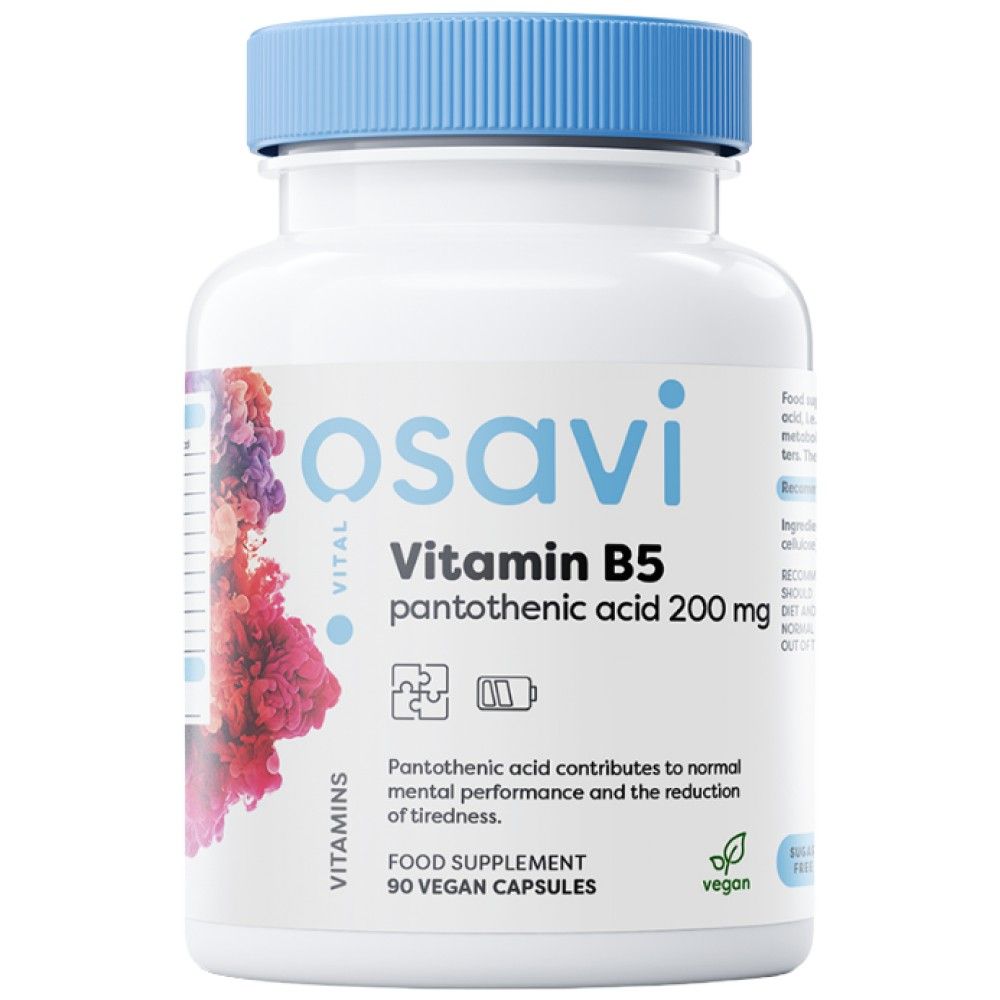 Vitamina B5 | Acid pantotenic 200 mg - 90 capsule