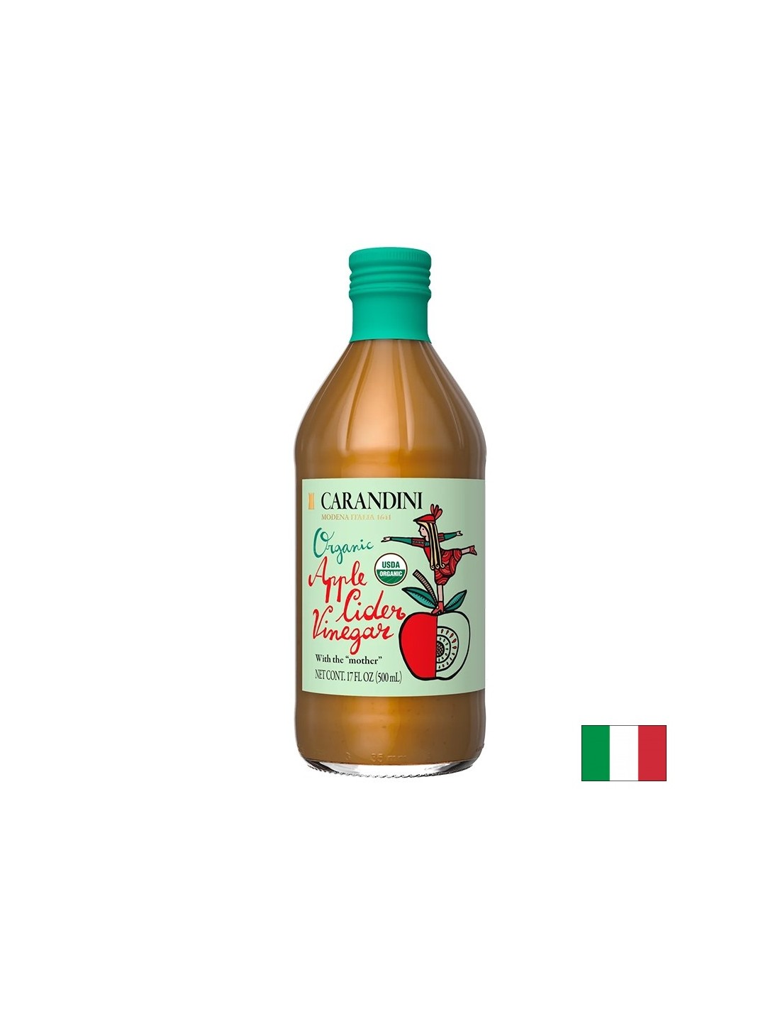 Otet de mere Bio (nefiltrat, nepasteurizat), 500 ml