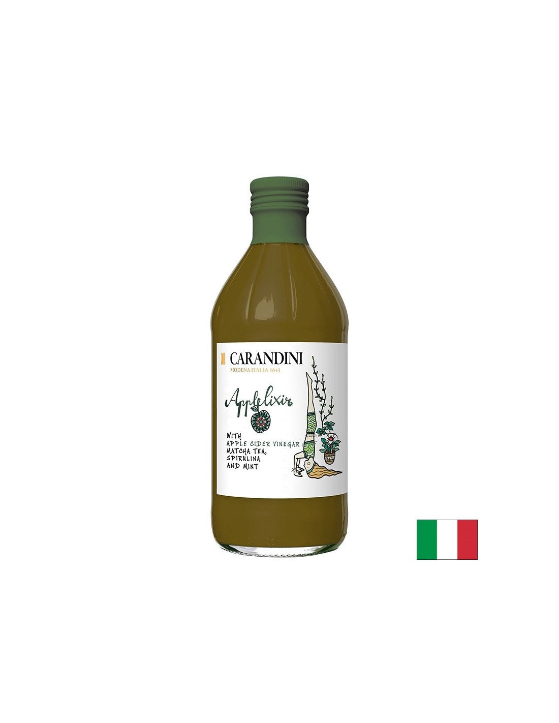 Otet de mere + Matcha, Spirulina si Menta, 500 ml