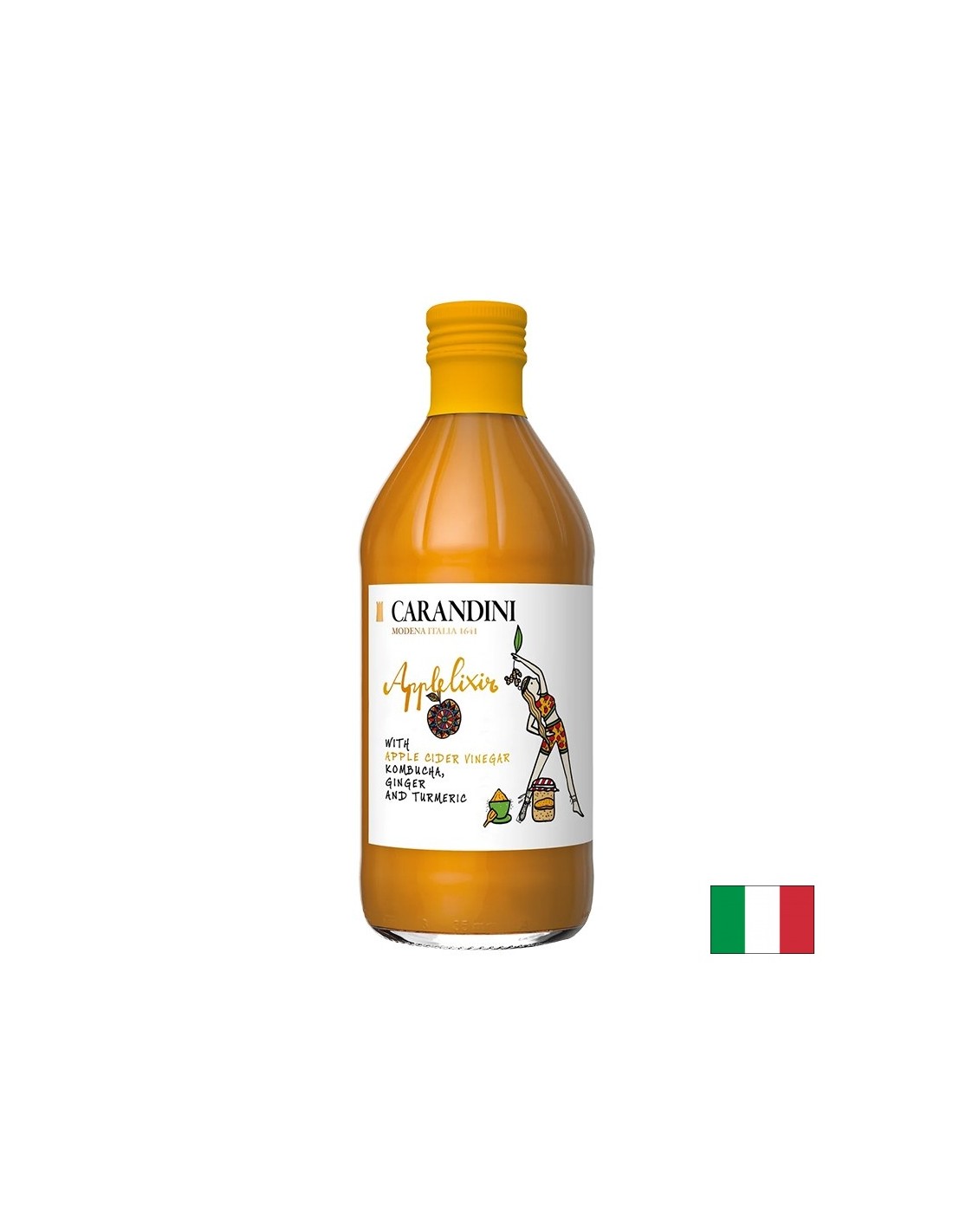 Otet de mere cu kombucha, ghimbir si turmeric, 500 ml