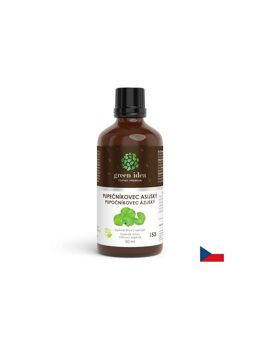 Pentru circulația sângelui, sistemul venos și creier - Gotu Kola, tinctură de 50 ml