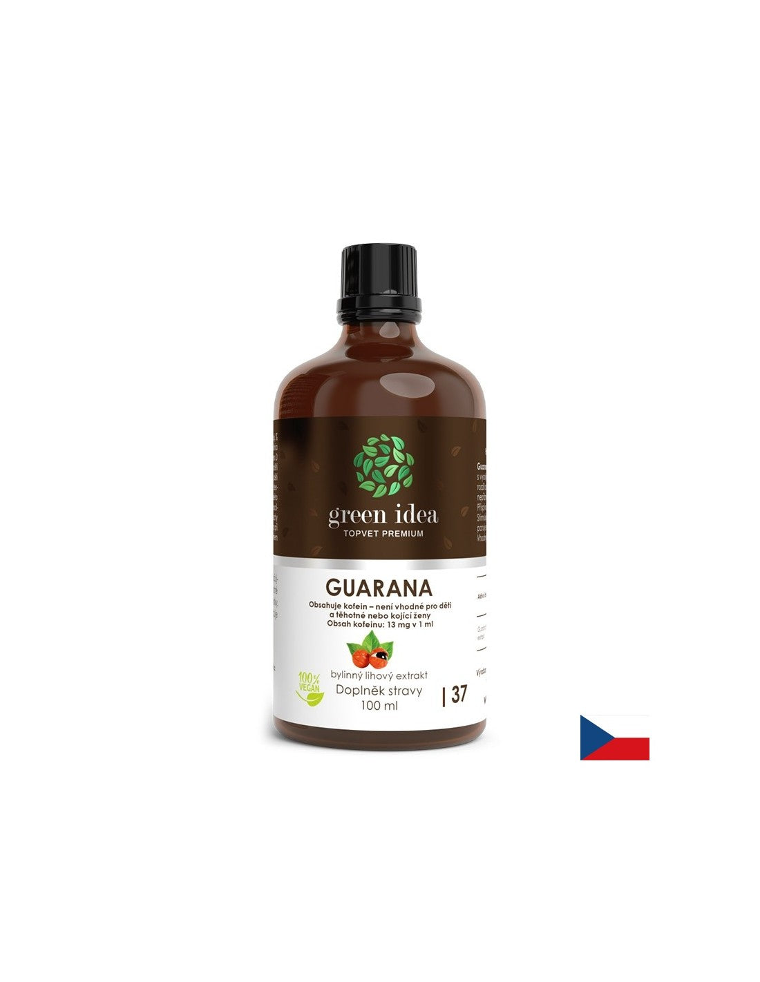 Pentru pierderea în greutate și energie - Guarana, tinctură de 100 ml