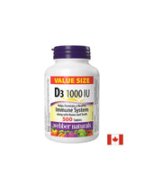 Oasele sanatoase si imunitate puternica - Vitamina D3 1000 UI, 500 comprimate