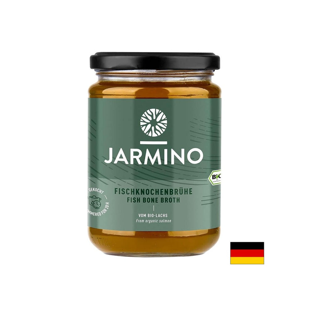 Supă de oase de pește BIO - (Cu condimente, legume și sare grunjoasă), 350 ml