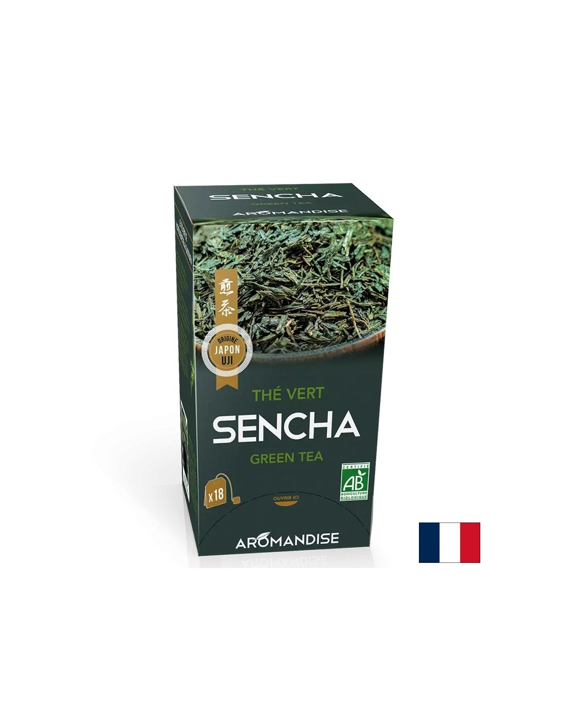 Ceai verde Sencha, 18 pliculețe de filtru