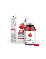 Fier + acid folic cu vitaminele C, B6, B12, 500 ml Aura Herbals