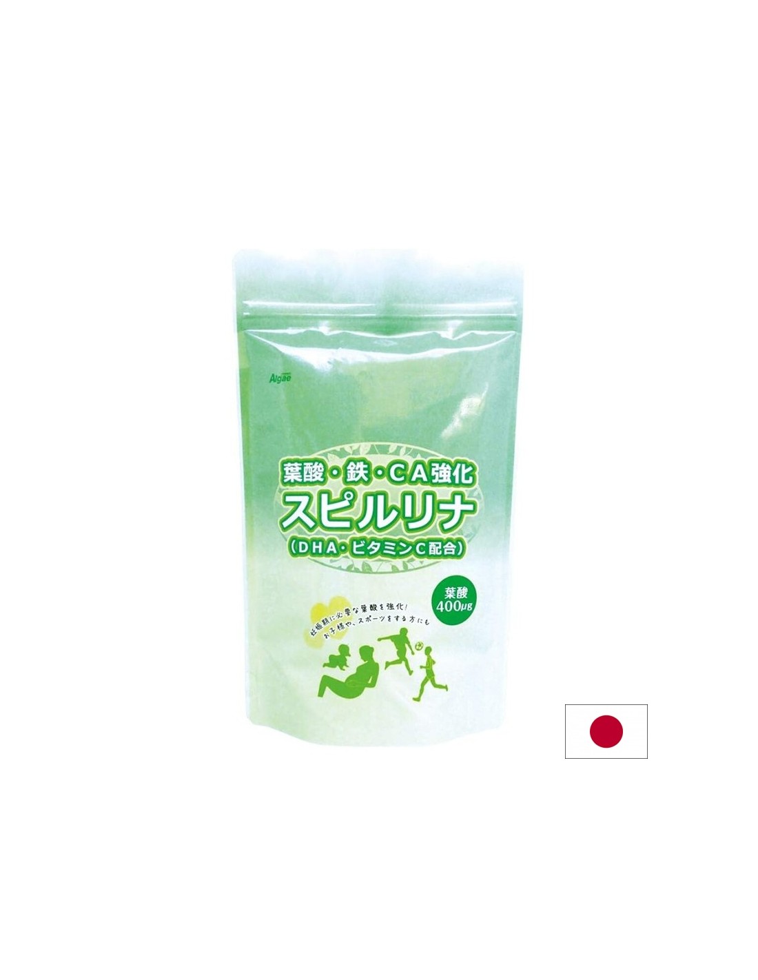 Spirulină japoneză + Omega-3, Acid folic, Fier, Calciu - Sănătatea femeii, 1200 de comprimate