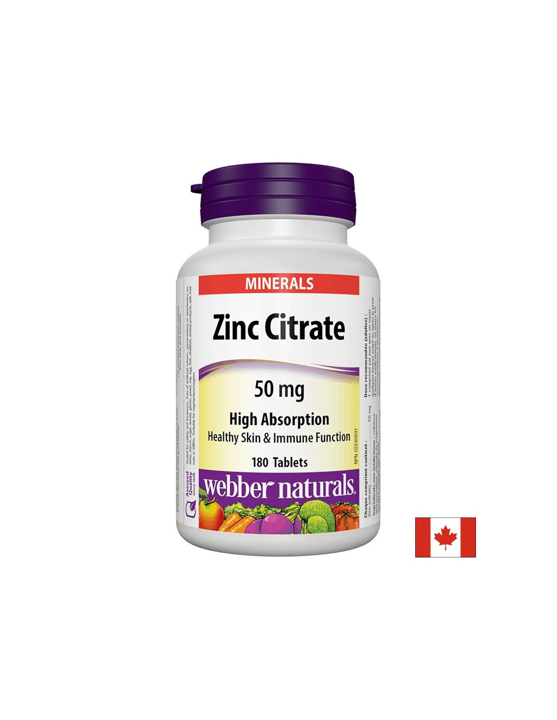 Citrat de zinc / Zinc (citrat), 50 mg, 180 comprimate