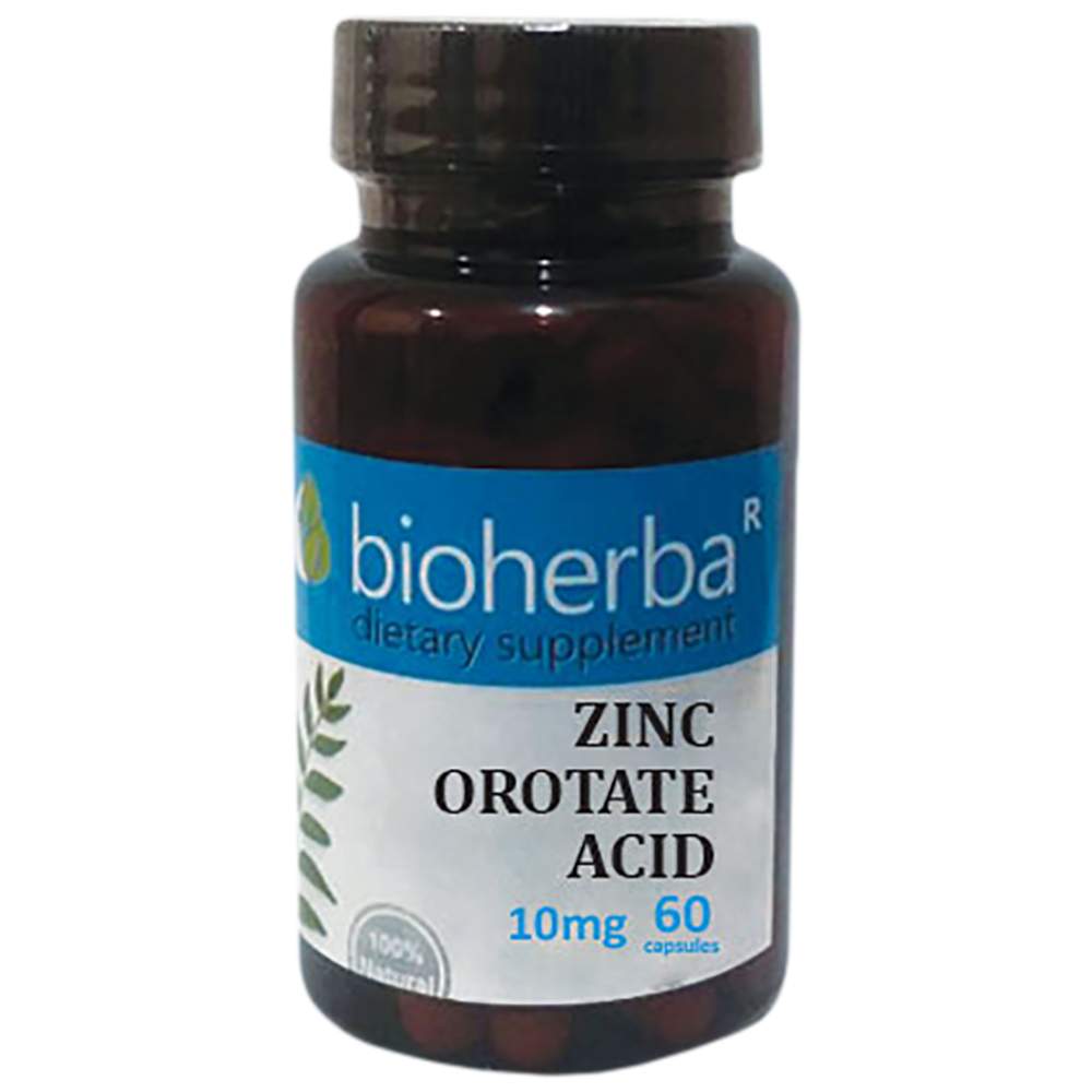 Acid orotat de zinc 10 mg - 60 capsule